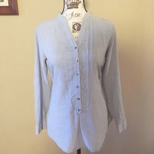 J Jill pin stripe tunic/shirt size small